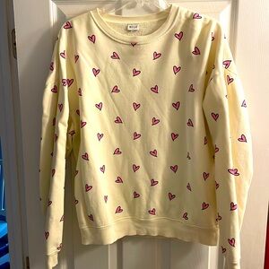 Kule Heart Print Sweatshirt